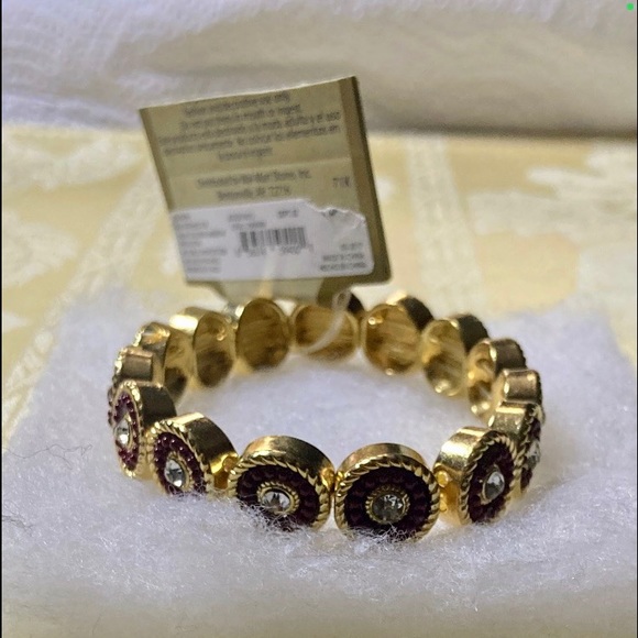 NWT FALL WITH COLOR DIVINE WINE STRETCH BRACELET - Picture 5 of 11